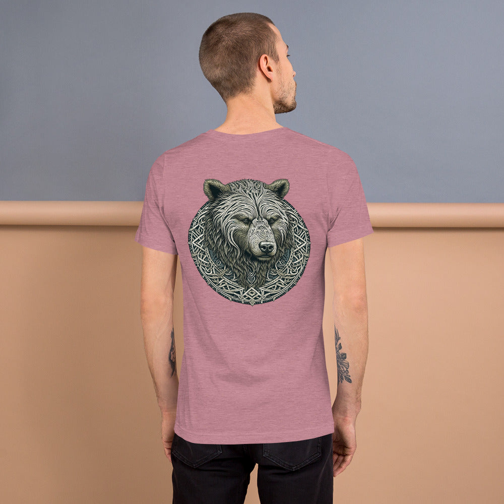 Norse Knotwork Grizzly Bear T-Shirt